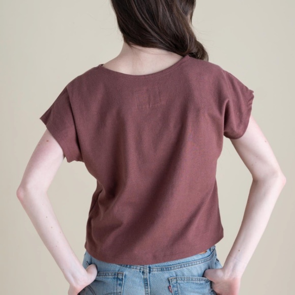 Conscious Clothing SATRUDAY TEE, Russet, Medium - Picture 2 of 5